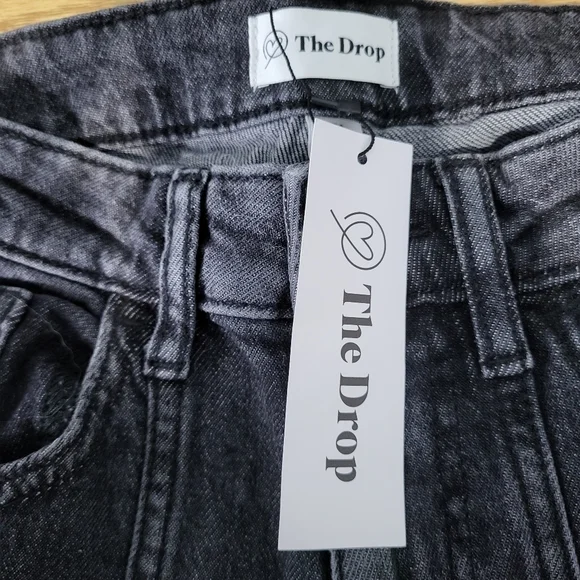 The Drop Frida Jeans Relaxed Carbon Wash Size 24" - Picture 6 of 10